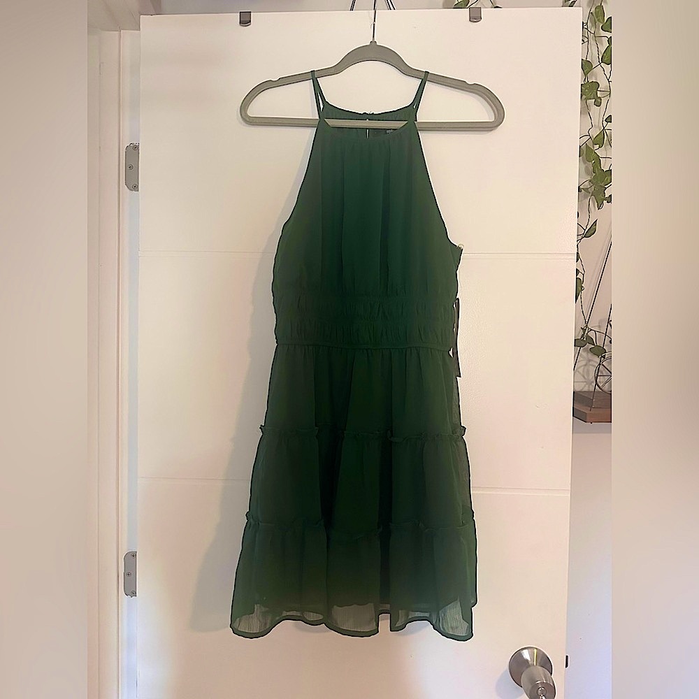 Trixxi Forest Green Dress (Never worn)